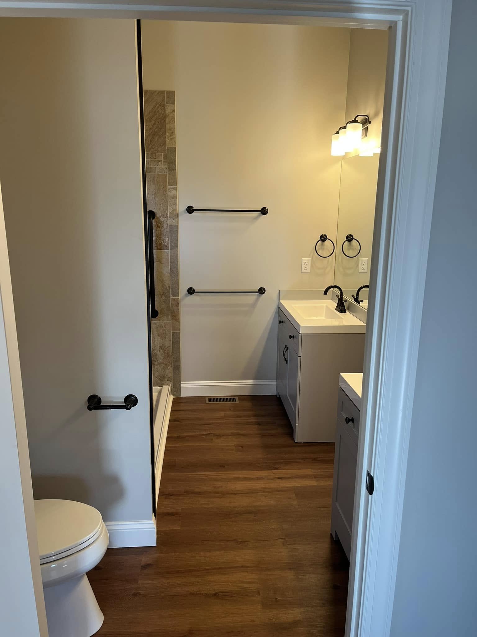Vanity & Fixture Installation in Easley, SC project by Upstate Construction & Renovation
