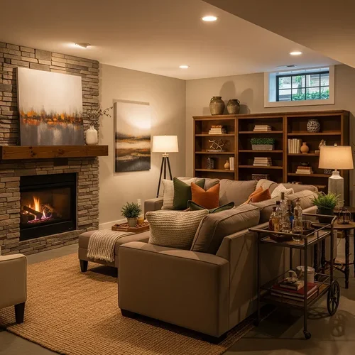 Basement Remodeling in Easley, SC project by Upstate Construction & Renovation