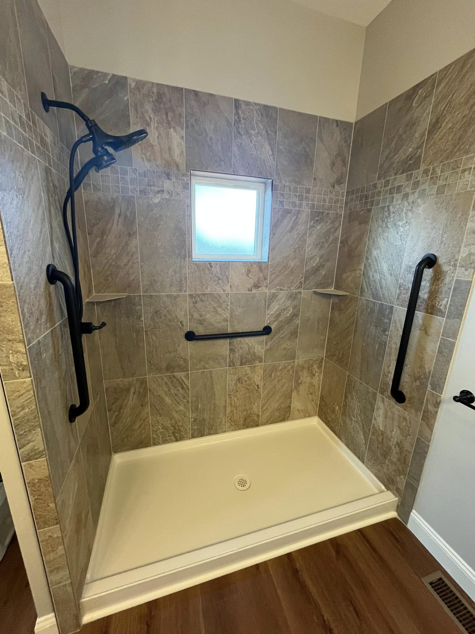 Basement Bathroom Installation in Easley, SC project by Upstate Construction & Renovation