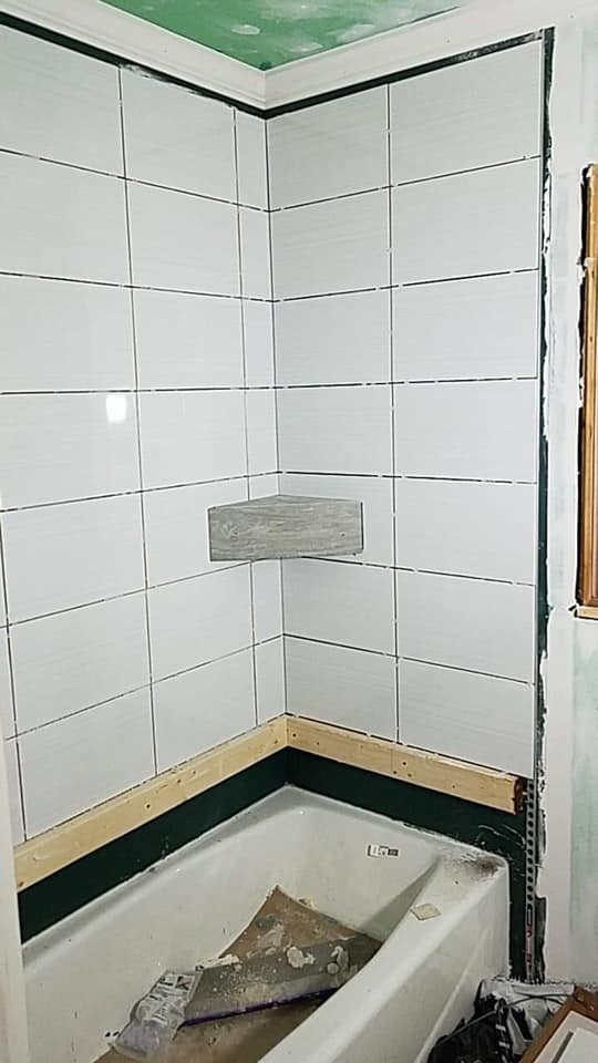 Bathroom Tile Installation in Easley, SC project by Upstate Construction & Renovation