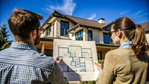 Blog — Construction & Remodeling Insights for Upstate SC | Upstate Construction & Renovation. Homeowners reviewing floor plans for a custom home project in Easley SC